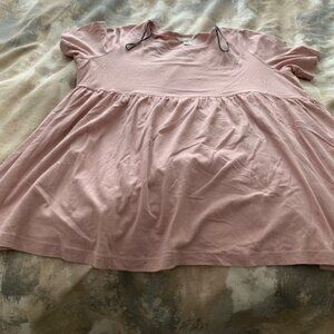 H&M Light Pink Maternity Top; Size Medium